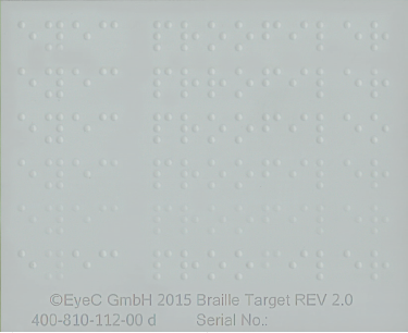 EyeC Braille Target Version 2.0