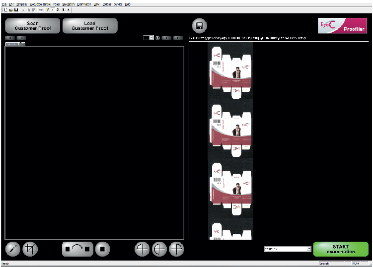 Proofiler acquisition screen