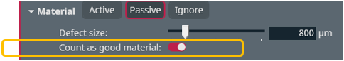 Passzív mód - megfelelő anyagnak minősítés